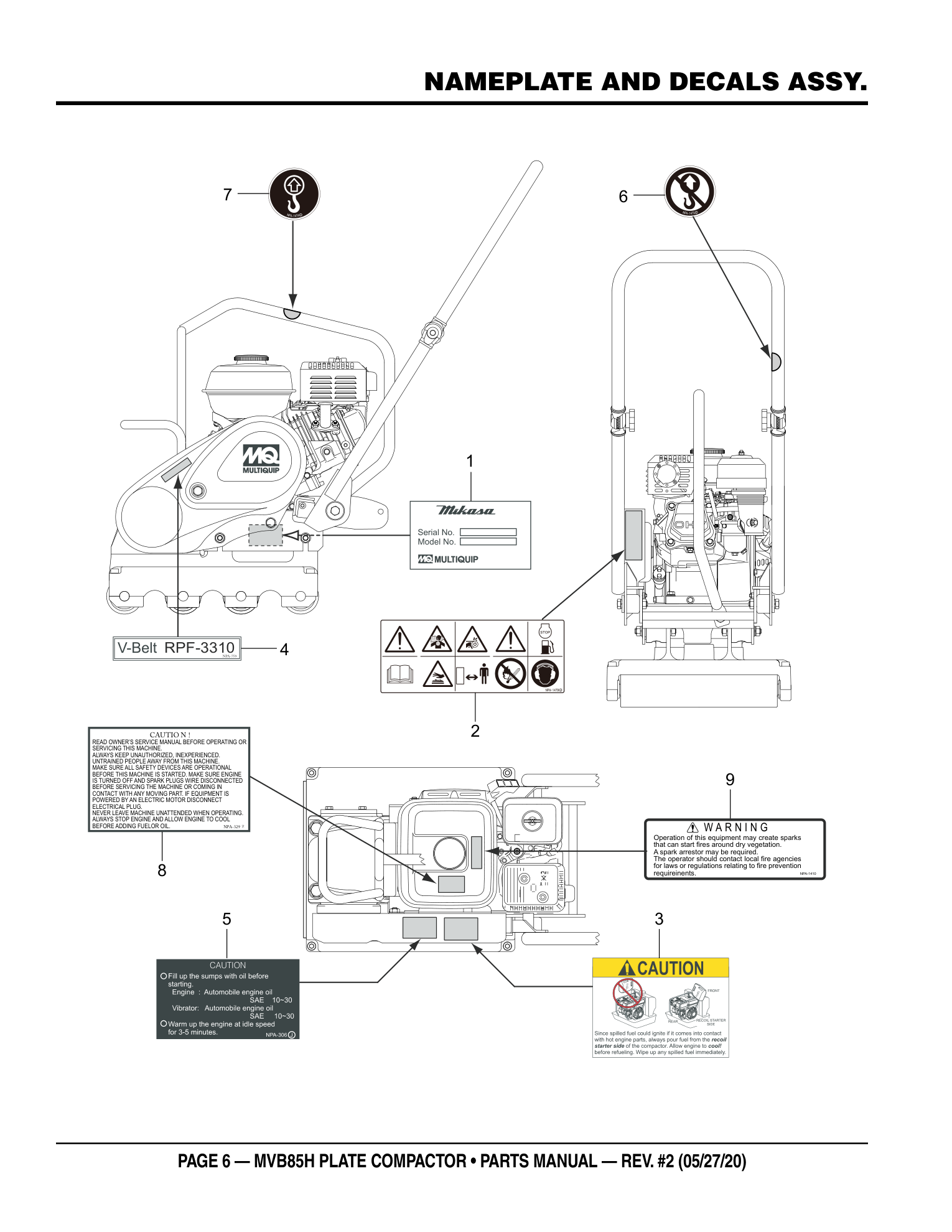 Multiquip MVB85 15